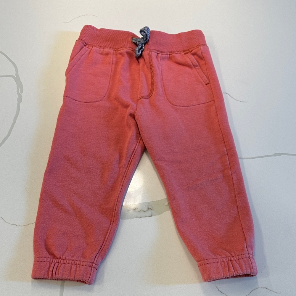 J crew crewcuts boys jogger sweatpants size XXS 2-3 red